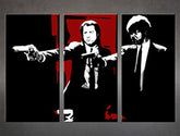 Ročno poslikana umetniška slika POP Art Pulp Fiction 3 kosi pulp5 | različne velikosti